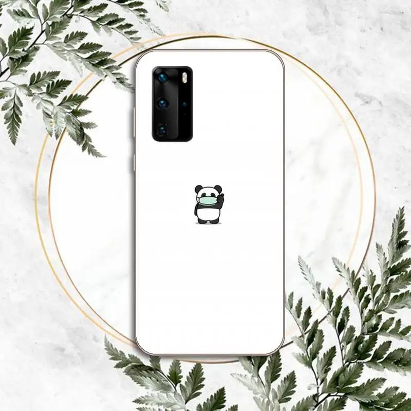 

Panda Cartoon cute fashion Phone Case Transparent for Huawei P honor 8 10i 20 30 40 smart 2019
