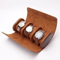 3 slots watch box pu leather watch case holder storage organizer for watches and bracelets jewelry boxes display best gift