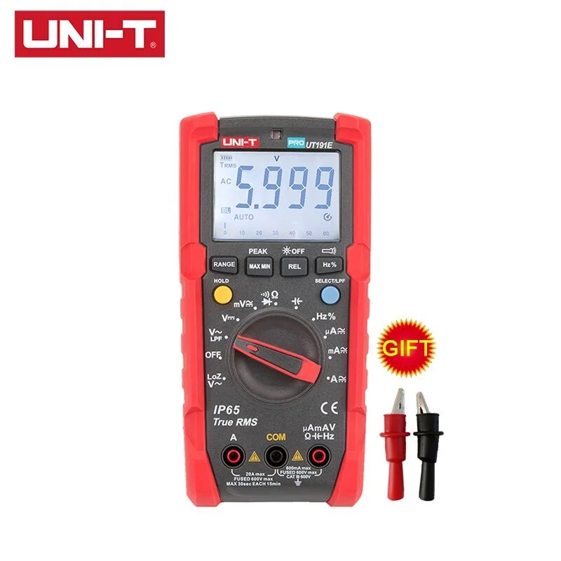 Цифровой мультиметр UT191E UT191T цифровой промышленный 6000 отсчетов DMM True RMS 20A