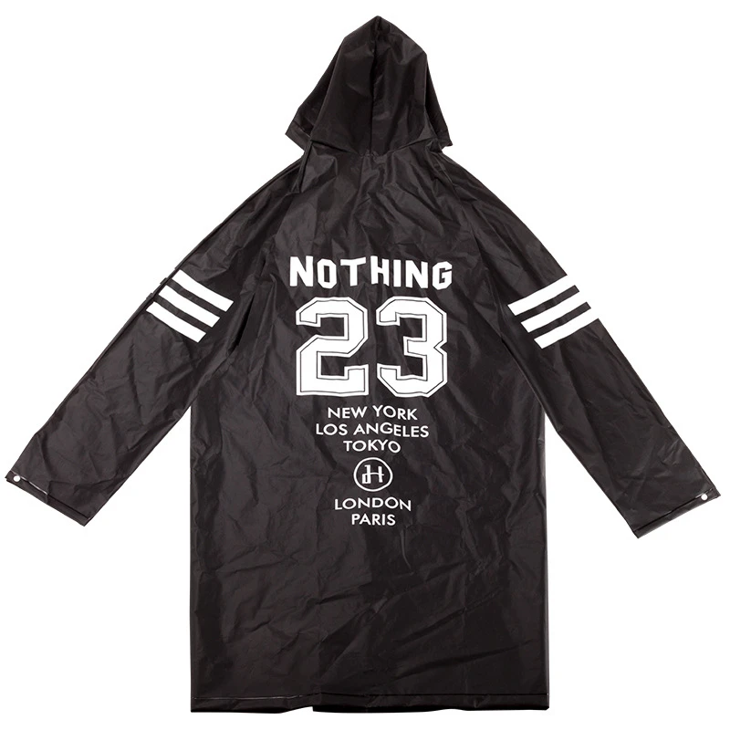 black 23 EVA женский плащ, дождевик, Мужская дождевик, непромокаемый, Капа de Chuva Chubasquero, пончо, Япония, водонепроницаемый, дождевик, накидка с капюшоном - Цвет: black 23