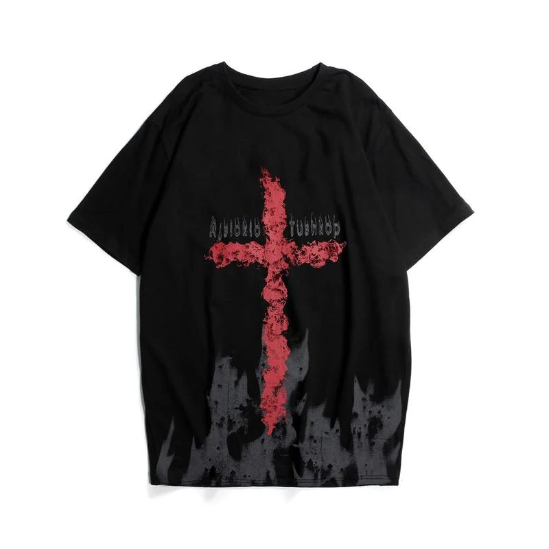 Женская Винтажная футболка в стиле рок н ролл серая или черная большого размера