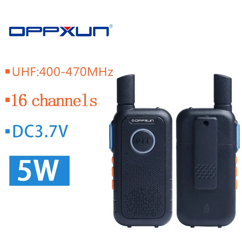 Портативная двухсторонняя радиостанция Walkie Talkie 2 шт. UHF VOX USB зарядка трансивер