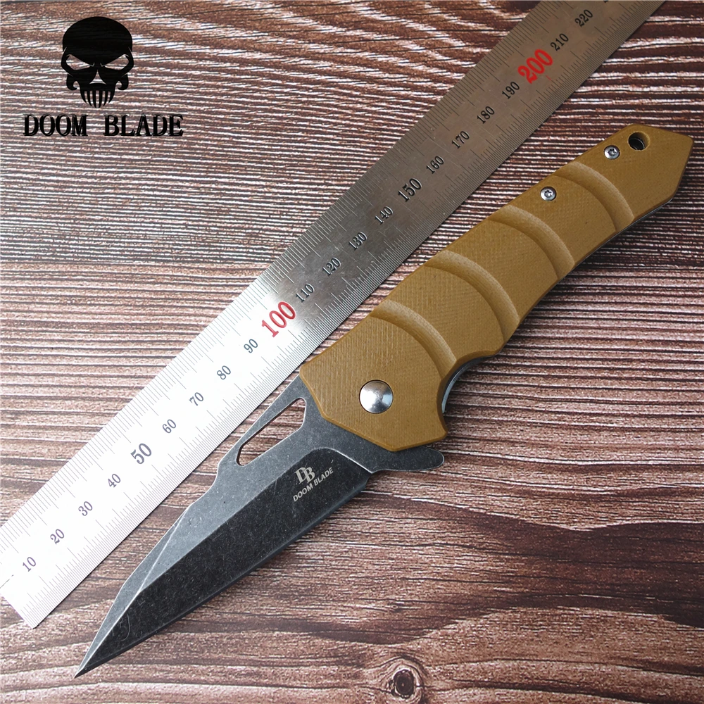 Складной нож из нержавеющей стали толщиной 203 мм высококачественный охотничий D2
