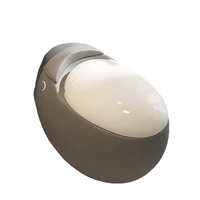 gray toilet siphon household personalized creative light extravagant egg color toilet