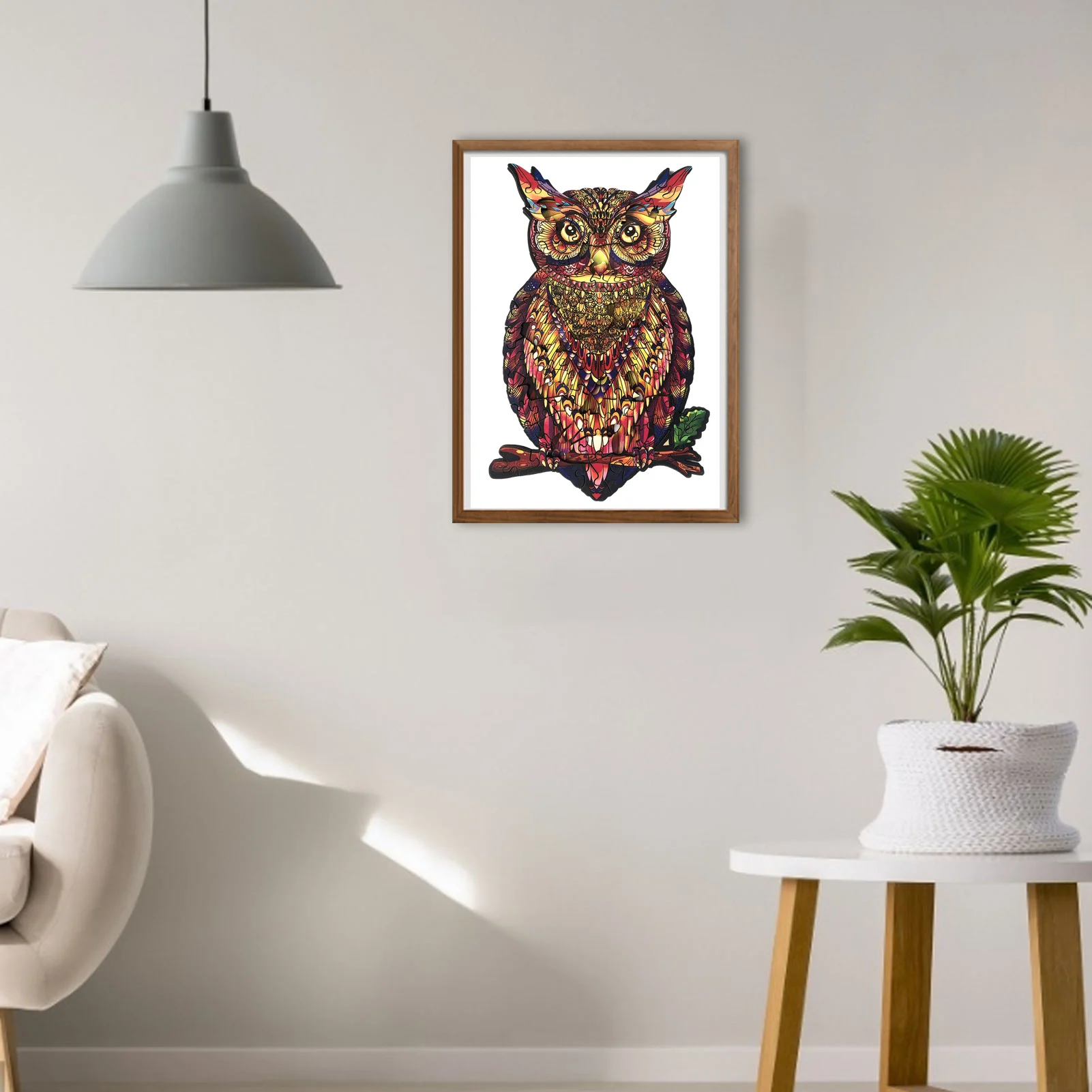 

Wooden Owl Puzzles Unique Shape Animal Puzzle Pieces Best Gift for Adults and Children Owl Puzzle, ideal for the Family Game #W0