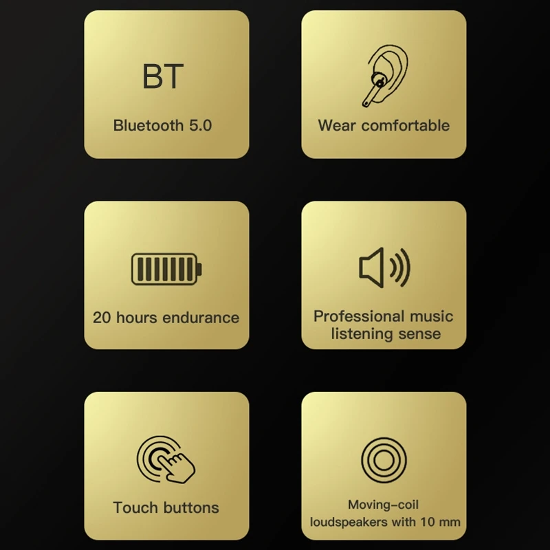 totu bluetooth 5 0 earphones tws noise cancelling wireless headphone 9d stereo sports waterproof earbuds headsets for iphone 12 free global shipping