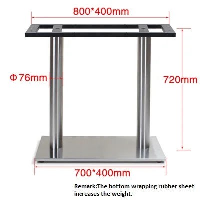 Подвал из нержавеющей стали с двумя трубками|stainless steel table base|carton packpacking carton |