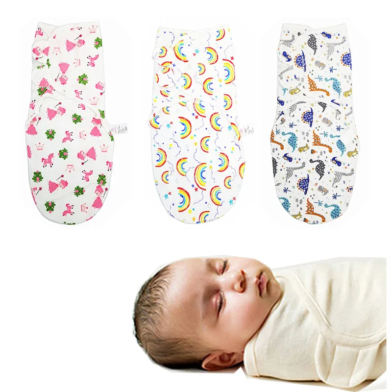 

Newborn Baby Swaddle Wrap 100% Cotton Infants Baby Envelop Sleep Bag 2021 New Print Blanket & Swaddling Wrap Blanket Dropshipp