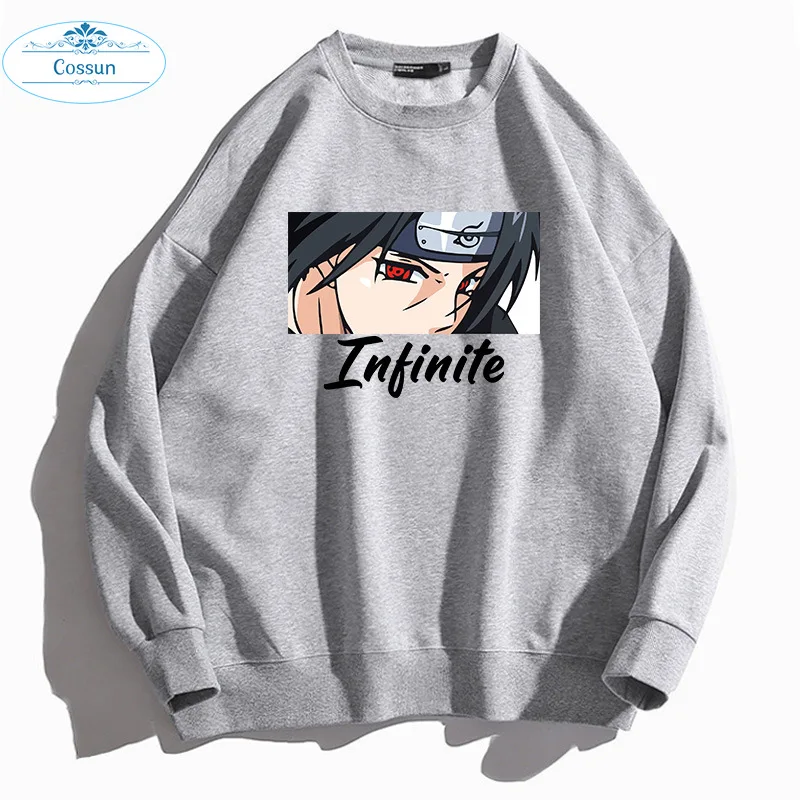 

COSSUN Hot Anime Sasuke Uchiha Itachi Intinite Printed Fashion Hoodies Pullover Harajuku Hooded Sweatershirt Unisex