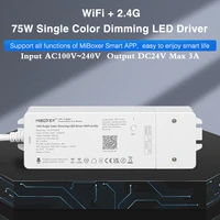 75w single color dimming led driver smart dimmable controller dc24v adapter 2 4g wifi app rf wireless control input ac100v240v