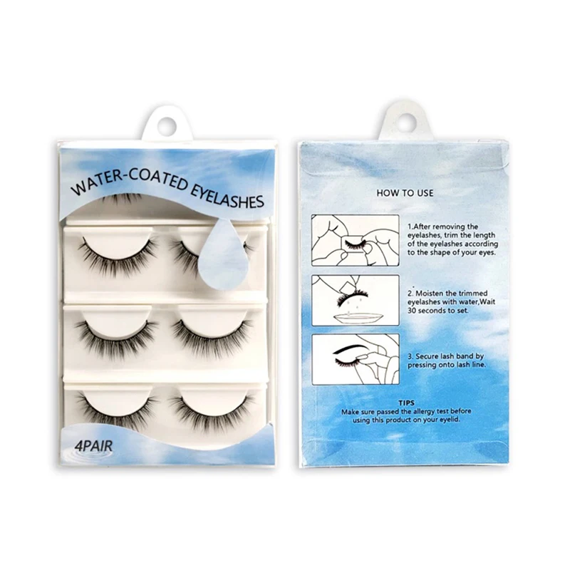 4 пары/компл. магнитные накладные ресницы 3D долговечные Натуральные