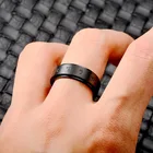 кольцо мужское кольца 2021 тренд кольца Черные титановые стальные кольца бога богатства для мужчин, тибетская буддийская мантра, вертушка на удачу, 8 мм, религиозное вращающееся кольцо