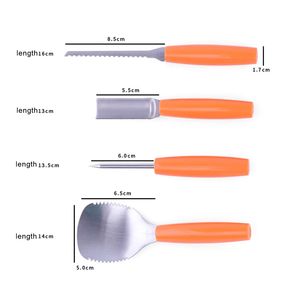 10 шт. инструменты для резьбы в виде тыквы на Хэллоуин набор профессиональные