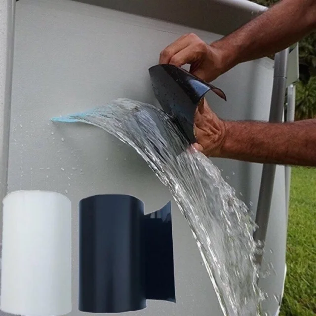 

The artifact is pasted with plastic pipe leakage tape to block the leakage, and the pipe is waterproof and leak proof