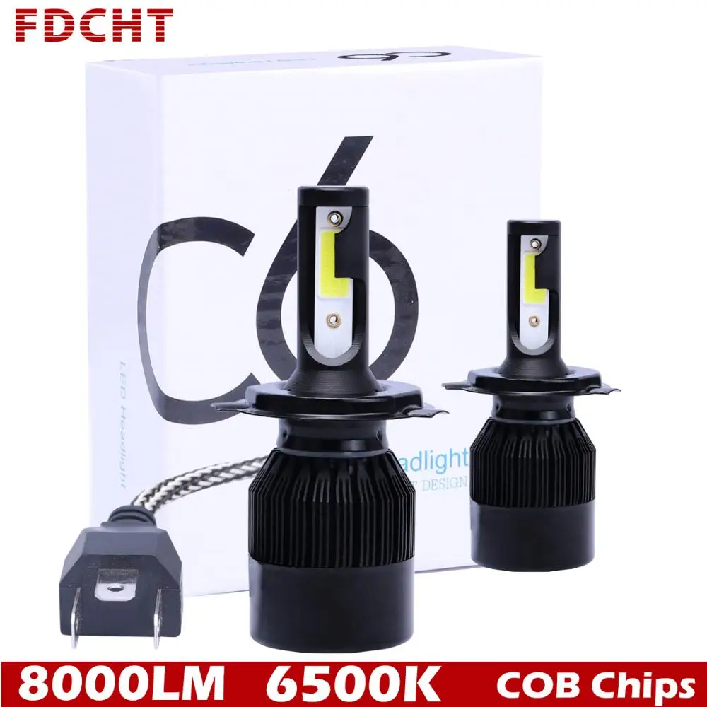 FDCHT h1 h11 светодиод h4 h7 led автомобилей головной светильник лампочка 6500k psx24w h15 h27 d1s d2s