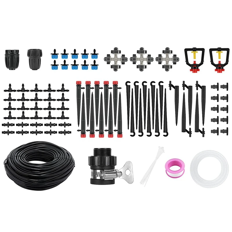 

Drip Irrigation Kits, 43/141Ft Garden Irrigation System with Adjustable Automatic Irrigation Set, DIY Plant Watering