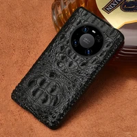 luxury original crocodile case for huawei mate 40 pro mate 30 20 10 lite leather cover for huawei p40 p30 pro p20 honor 30 pro