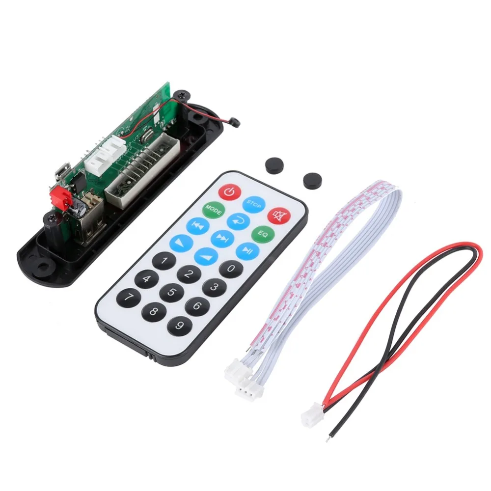 EDAL 12V USB Bluetooth 4.2 MP3 decoder board module w/SD card slot/USB/FM/remote decoding | Электроника