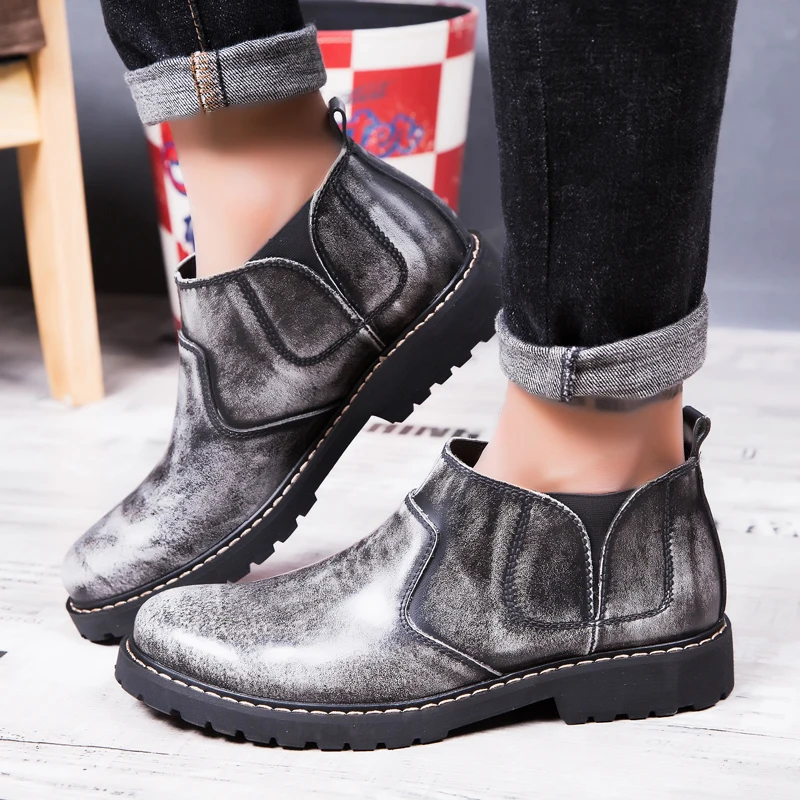 

Men's Boots Fashion Warm Winter snow boots Outdoor Men Boots Casual Brand Snow Boots with fur Keep Warm Ankle Boots Botas