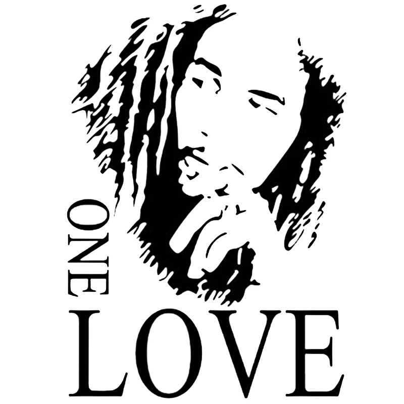 Новый Боб Марли ONE LOVE виниловая художественная настенная наклейка домашняя