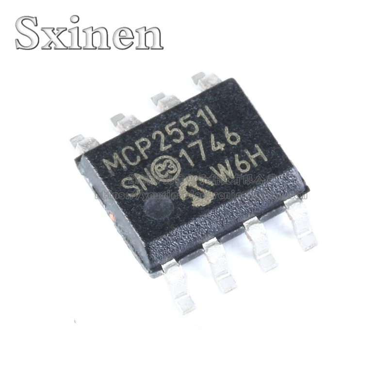 

10PCS Original Genuine Patch MCP2551-I/SN SOIC-8 High-speed CAN Transceiver Chip