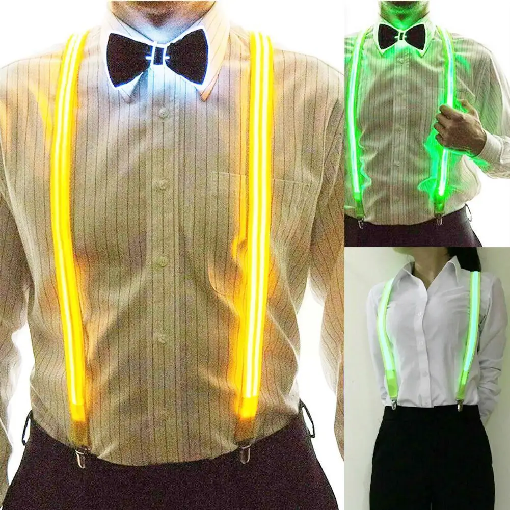 

Super Bright Led Suspenders Male Flashing Strap Belt Night Adult Unisex Running For Outdoor Cycling Sport Elastic Light Up T0D0