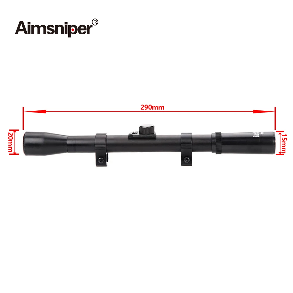 Оптический прицел Aimsniper 4x20 для винтовки 11 мм крепление страйкбола|Оптические