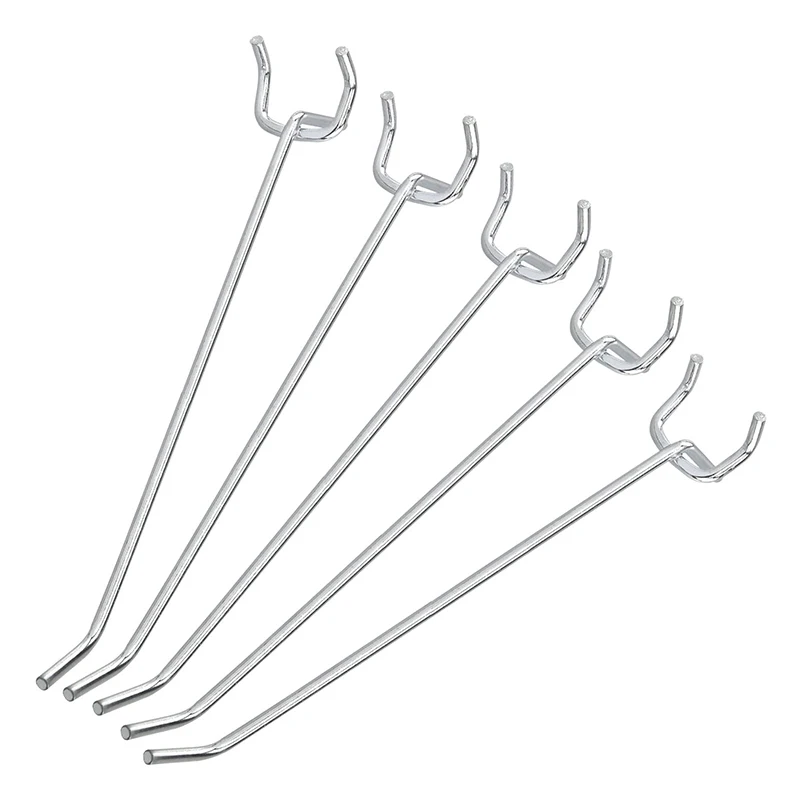 25 шт. 6-дюймовый Pegboard Крючки настенная Полка инструмент Вешалки Органайзер