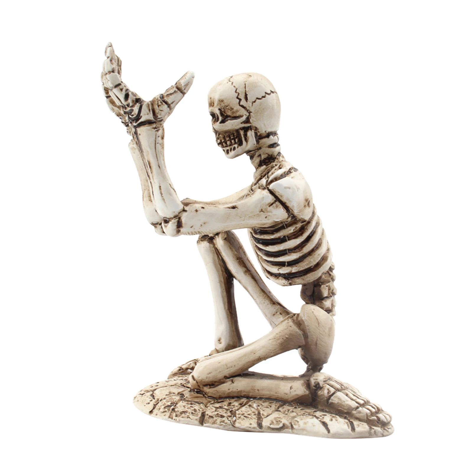 

Portable Storage Rack Stationery Pen Holder Resin Skeleton Bathroom Gift Desk Organizer For Shaver Office Home Decor Craft