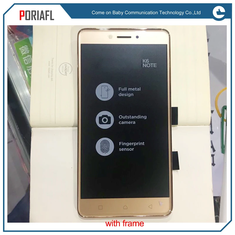 Оригинальный ЖК дисплей для Lenovo K6 Note K6Note сенсорный экран в сборе запасные части 5