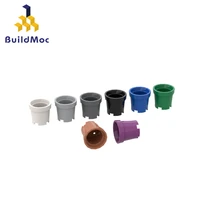 buildmoc 18742 flower pot for building blocks parts diy construction classic brand gift toys