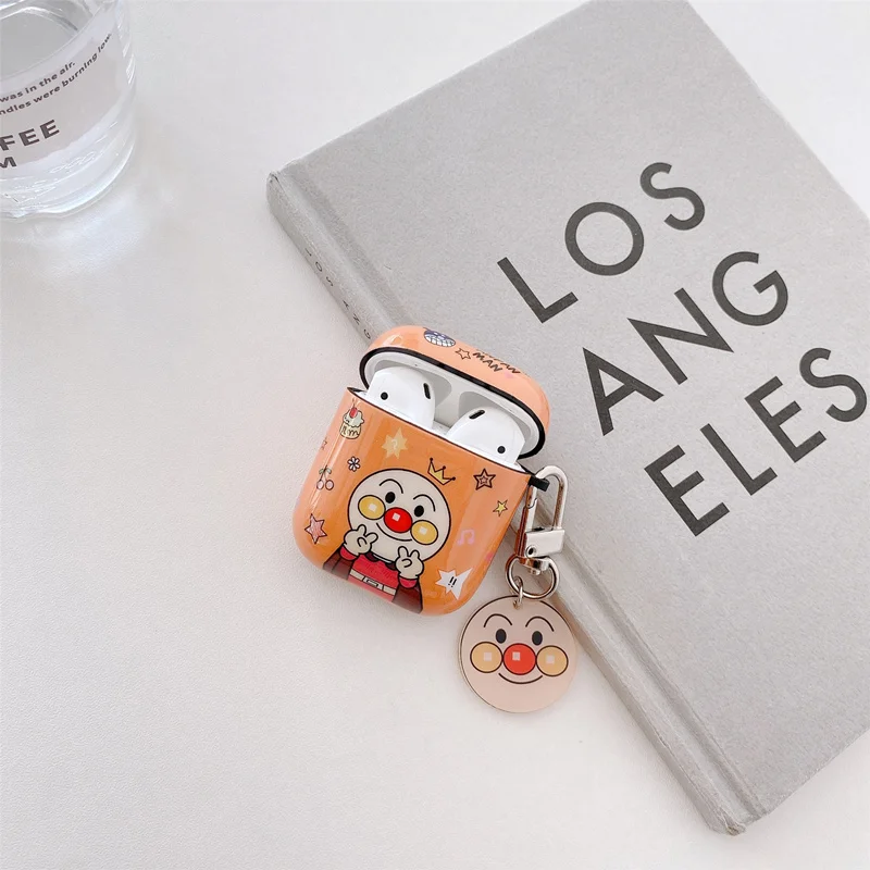 

Bread man earphone case for apple airpods Pro cute cartoon crystal pendant wireless bluetooth headphone cover for airpod 2 3 pro