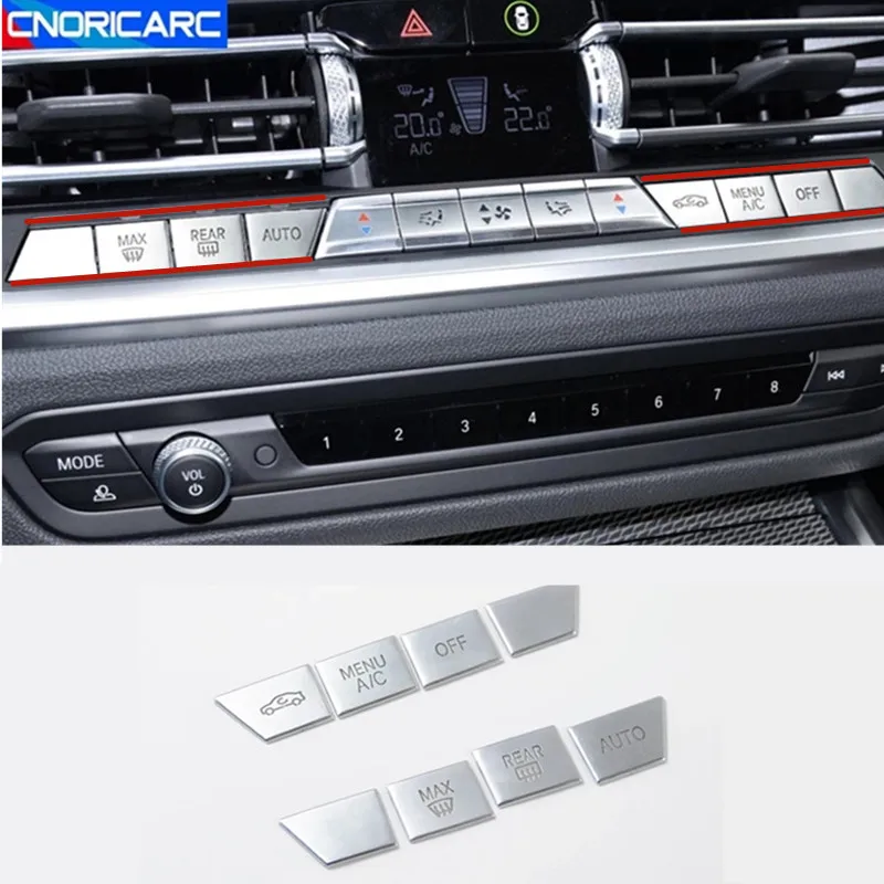 

Car Styling Central Control Buttons Decoration Cover Stickers Trim For BMW 3 Series G20 G28 2020 Auto Interior Accessories