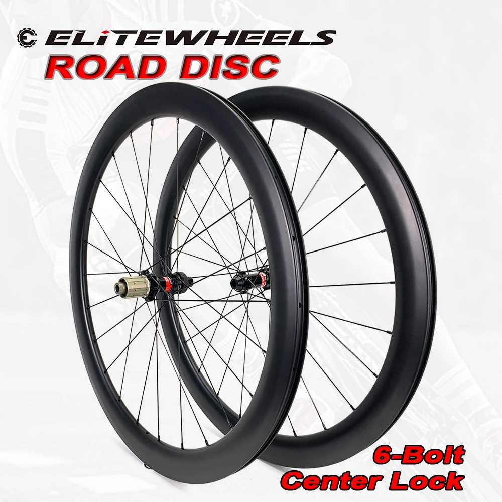 ELITEWHEELS 700c дорожный диск для велосипеда Углеродные колеса Novatec D411 6 болт или