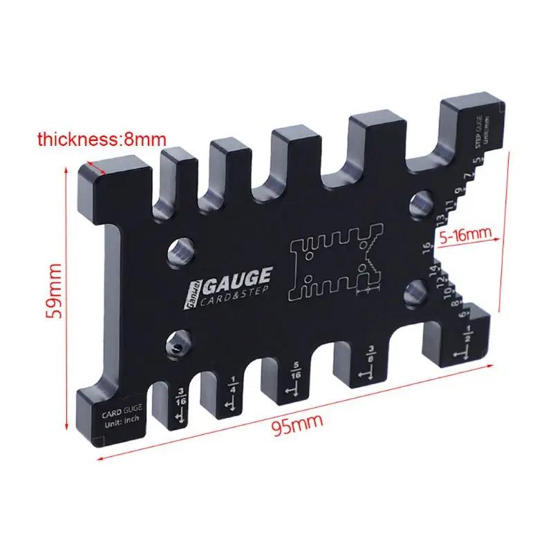 Высокая точность тенон штангенциркуль метр карта Метрическая имперская