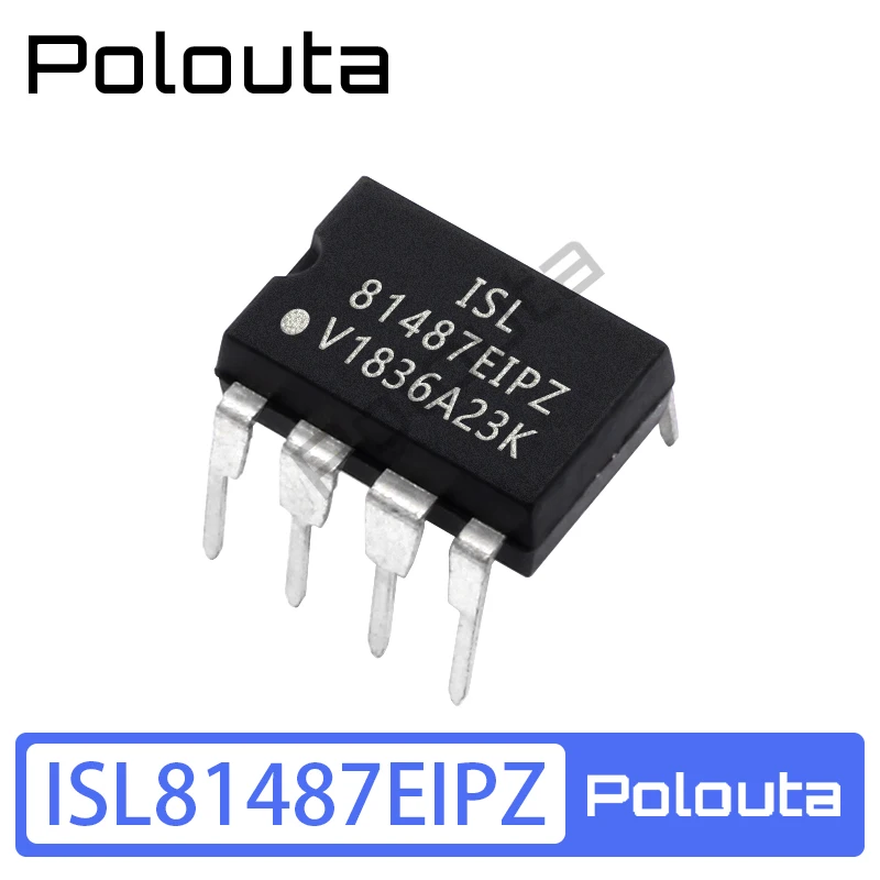 

10 Pcs Polouta ISL81487EIPZ DIP-8 RS-485/RS-422 Transceiver IC Electric Acoustic Kits Components Arduino Nano Integrated Circuit