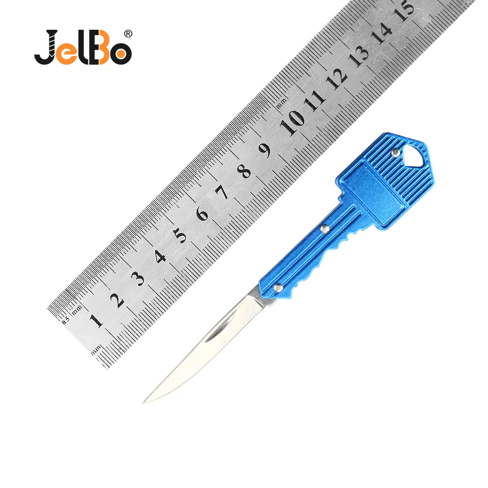 JelBo мини складной нож для ключей Карманные охотничьи ножи наружные ручные инструменты для выживания скальпель лезвия походные ножи наборы деревянных