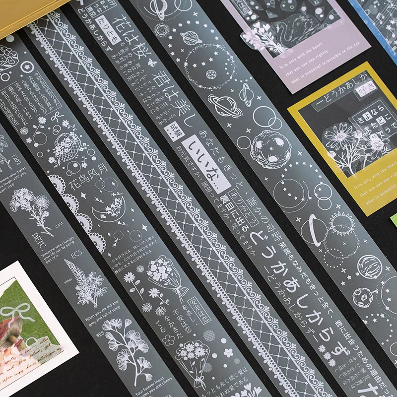 Креативная кружевная белая лента с изображением звездной ночи лодки для