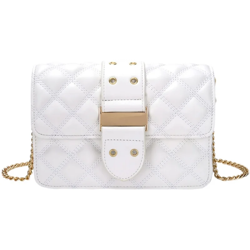 

Tote Women White gold chain Shoulder Bag Fashion Capacity Messenger Bags Women Solid Color Crossbody gold chain Bag Women's Bags