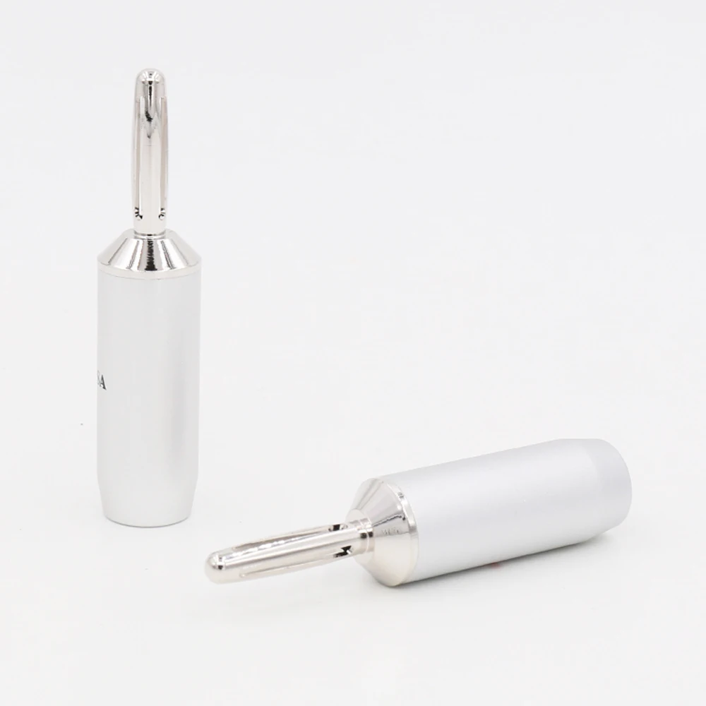 8 шт. высокое качество родиевое покрытие Акустический кабель банан терминал