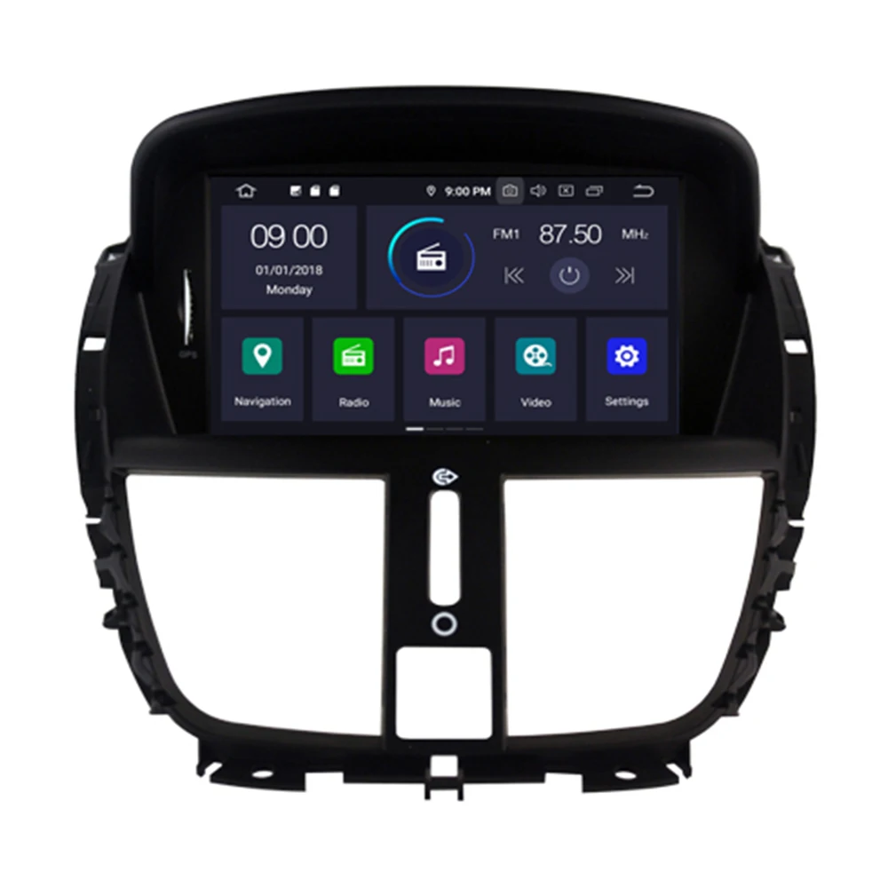 Автомобильный dvd-плеер на Android 10 для Peugeot 207 2007-2014 gps-навигация радио стерео Bluetooth USB