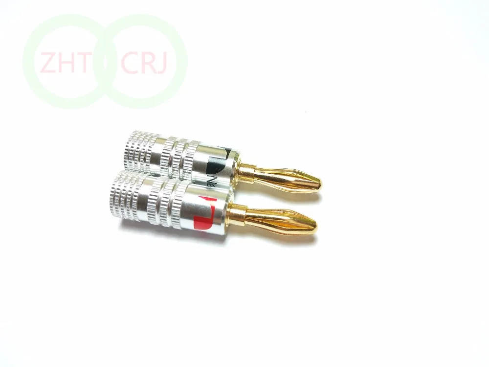 

2 шт., аудиоразъем Nakamichi 24K Gold динамик Nakamichi 4 мм