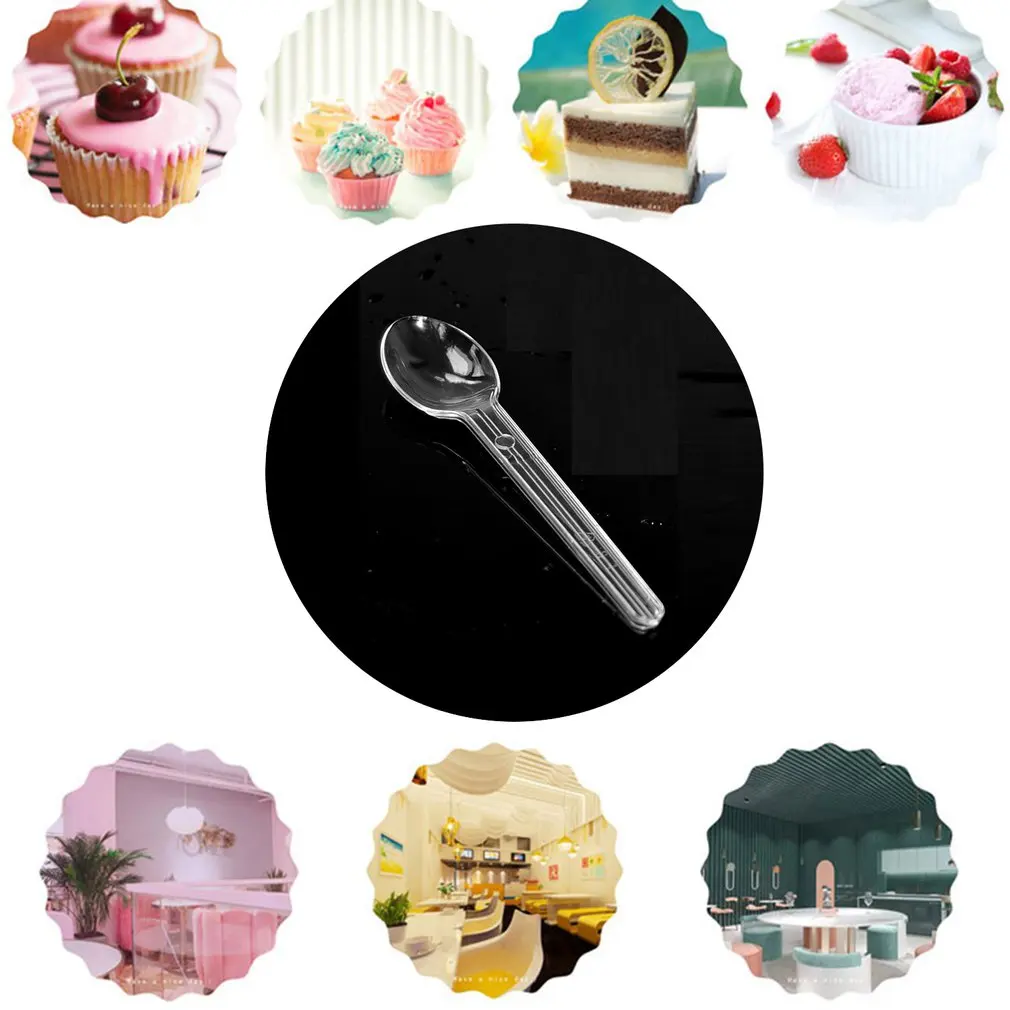 Товары вечерние Ринок и свадеб одноразовая пластиковая посуда 100*25 мм прозрачная