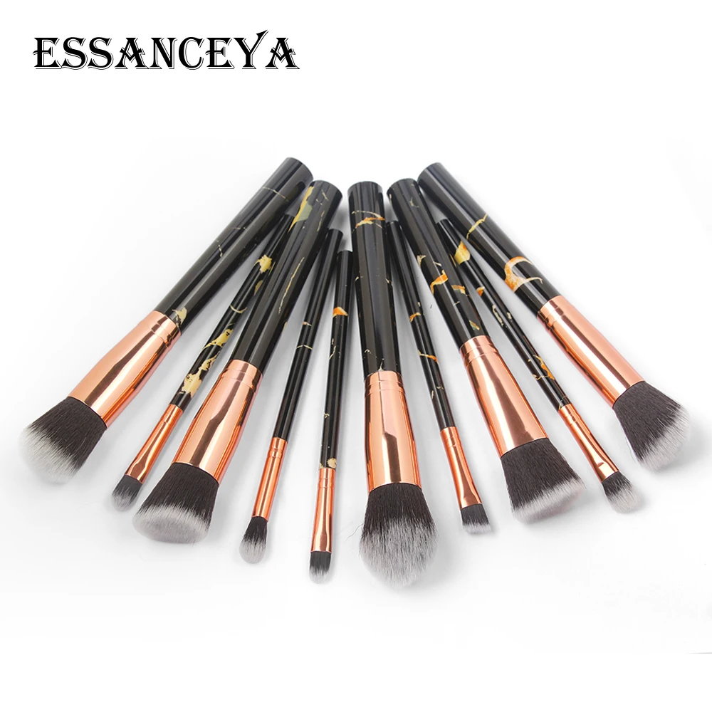 ESSANCEYA 7/10/20 шт. Мрамор шаблон кисти для макияжа для косметики пудра основа, тени для век, набор кисточек для макияжа Красота инструменты Наборы