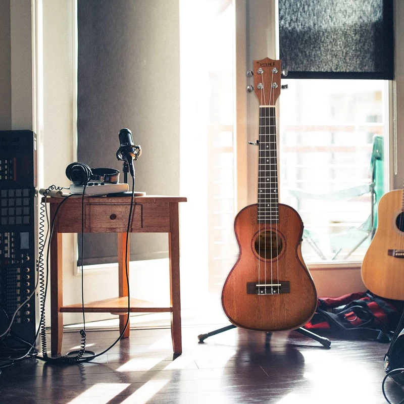 Электроакустическое укулеле IRIN 24 дюйма Абалон корпус край 18 лад четыре струны