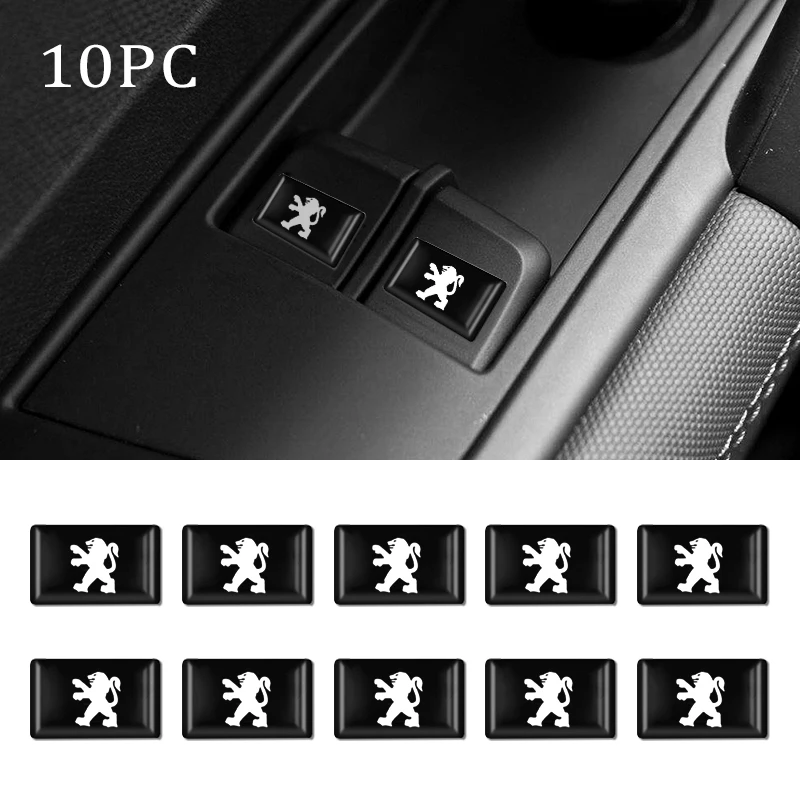 

Car 3D Styling Epoxy Resin Emblem Badge Sticker Decals For Peugeot 107 108 206 308 207 108 307 508 2008 3008 etc Car Accessories