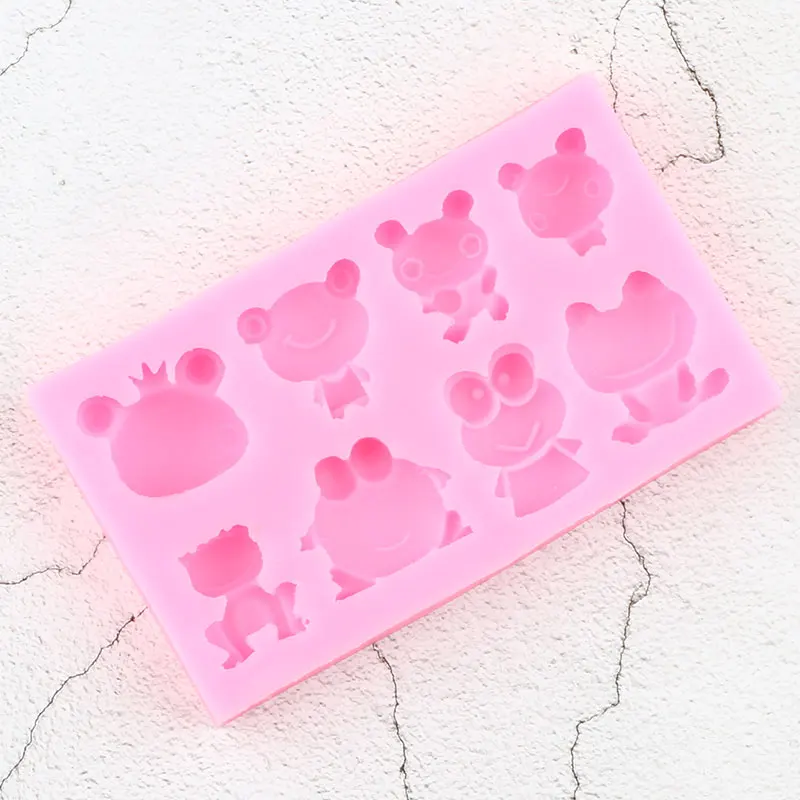 Силиконовая форма в виде лягушки для выпечки кексов искусственная полимерная