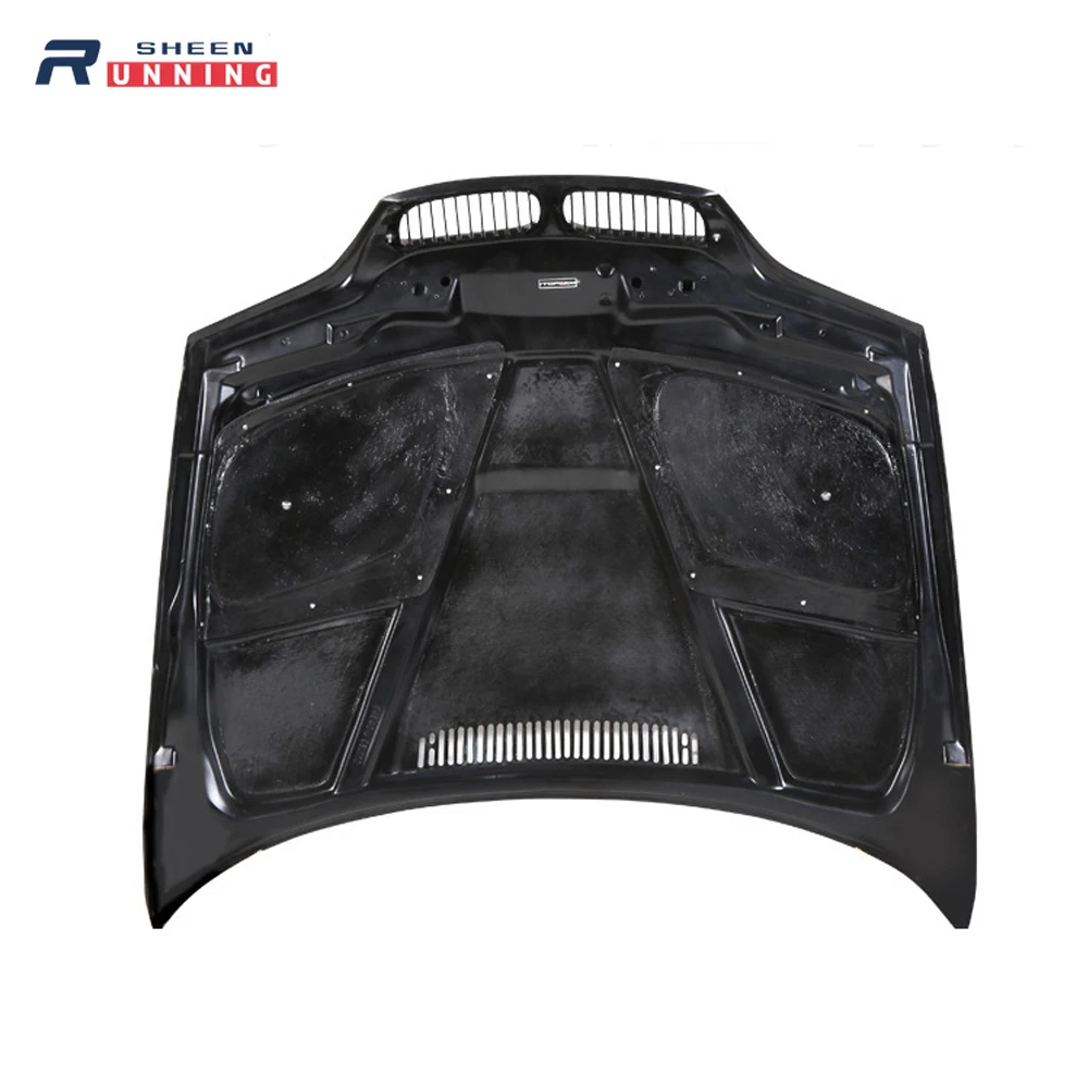 Для BMW 3 Series Coupe E46 1998 1999 2000 2001 2002 2003 2004 GTR Style Real Carbon Fiber передняя крышка капота