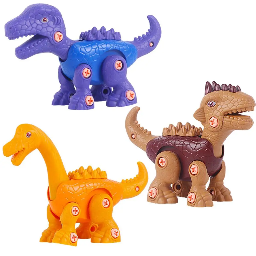 

Dinosaurs Toys For Kids Diy Building Dinos Blocks Puzzle Set With Electric Drill