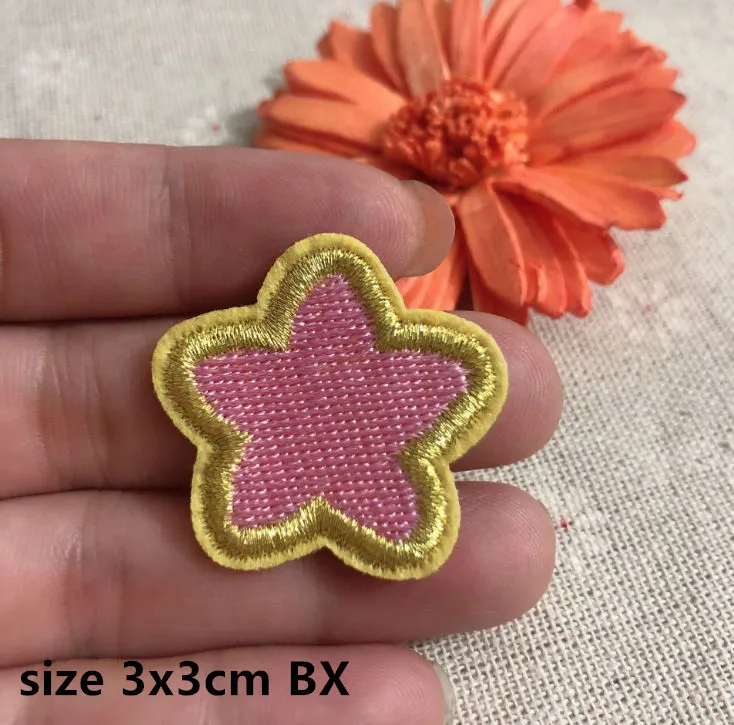 Новое поступление 10 шт. нашивки с вышивкой в виде звезд аппликация для